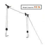 Wallmaster Bike Ceiling Mount Lift Hanger Metal Storage Rack for Garage Indoor 1 Pack Black Wallmaster