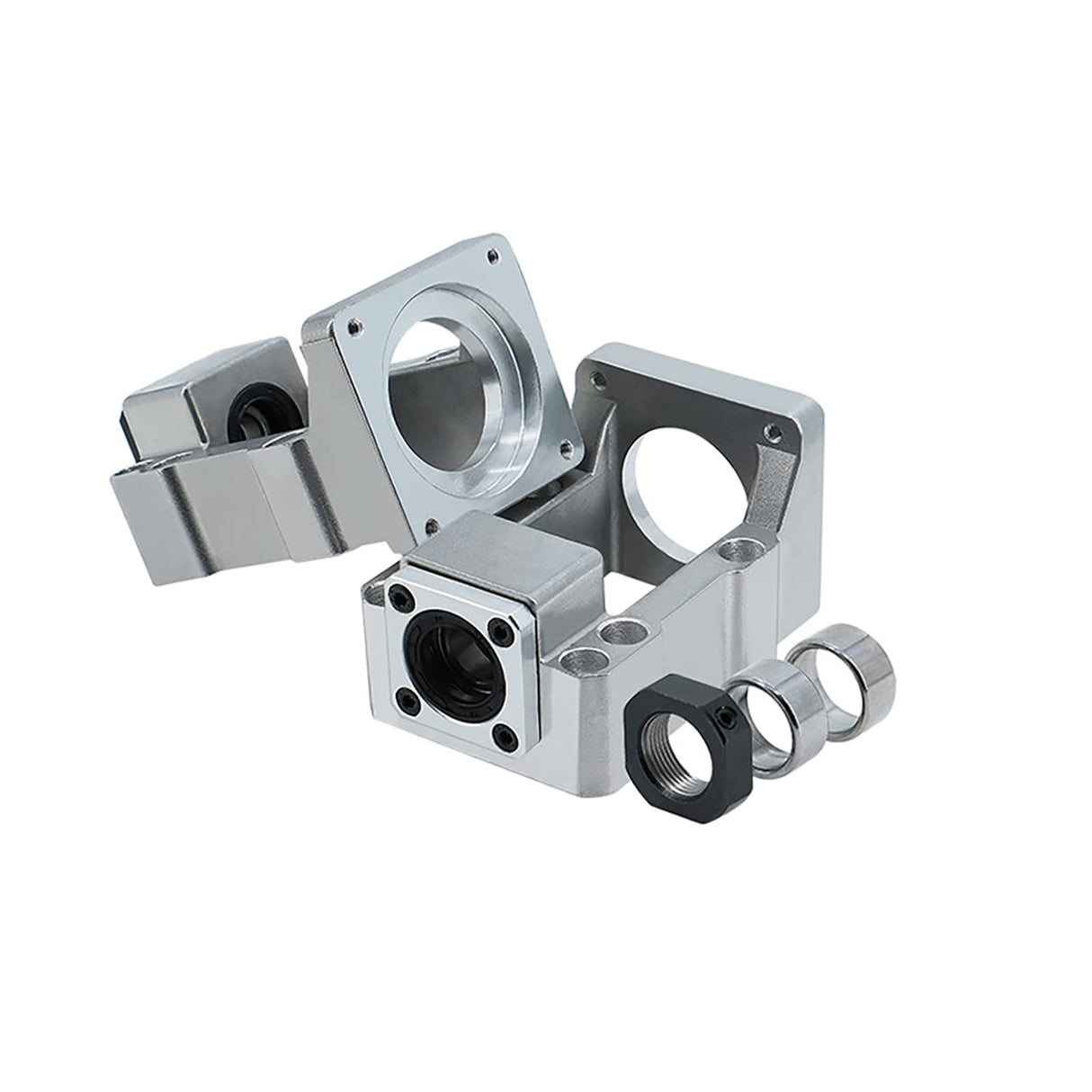 Coavoo Motor Mounting Bracket and BK12 Bearing End Support Block for Nema 23 Stepper Motor and Ball Screw 16mm Ballscrew SFU1604 SFU1605 SFU1610 as Coavoo