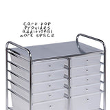 Honey-Can-Do Rolling Storage Cart and Organizer with 12 Plastic Drawers Honey-Can-Do