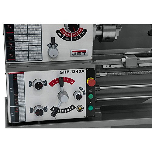 JET GHB-1340A, 13" x 40" Geared Head Bench Lathe, 2HP, 1Ph 230V (321357A) - WoodArtSupply