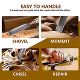 Mxfans Semicircle Wood Chisel Woodworking Carving Chisel Inner Edge Woodworking Gouge for Carpenter Wood Carving Hand Chisel Tool Pack of 4 Mxfans