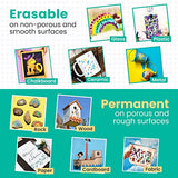 Chalkola Liquid Chalk Markers Erasable (10 Pack) w/Gold & Silver - Washable Paint Chalk Pens for Chalkboard Signs, Blackboard, Car Window, Bistro, Chalkola