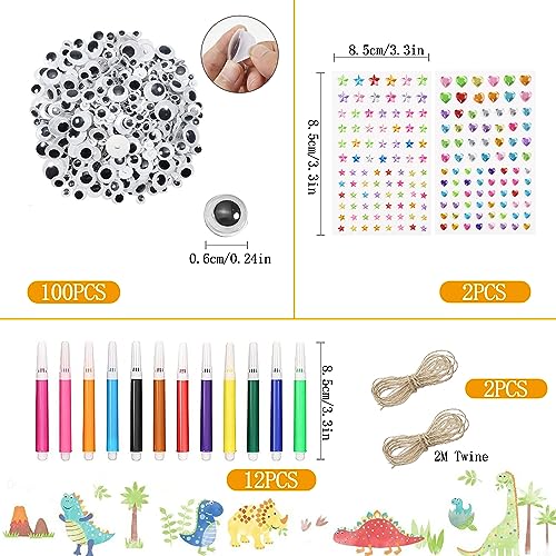 Unfinished Wood Cutouts Ornaments for Crafts,140 Pcs Dinosaur Wooden DIY Paint Craft,Wood Discs Slices Dino Shapes Blank Hanging Embellishment for Nuyoach