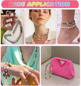 MontoSun Bead Bracelet Making Kit, Friendship Bracelets Making Beads Kit, Pony Beads Charms Beads Clay Flower Letter Beads for Jewelry Making Kit, MontoSun