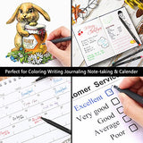 Tebik 80 Pack Planner Pens Colored Pens, 72 Colors Drawing Pens with 8 Stencils, Fineliners for Journal Planner Note Calendar Writing Coloring, Tebik