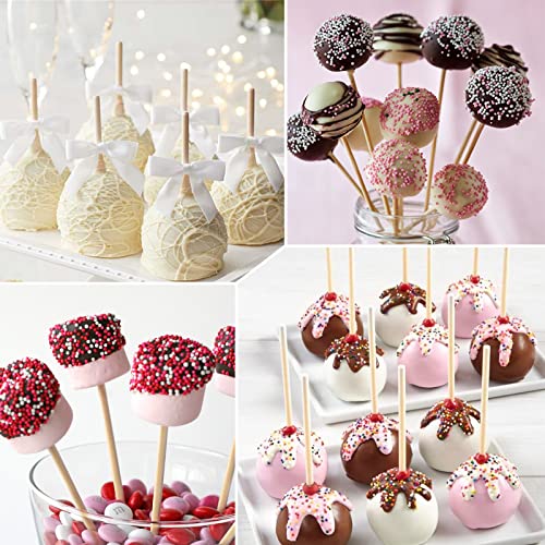 Moukiween Wooden Dowel Assorted Sizes Wooden Dowel Rods for Crafting 1/8, 3/16, 1/4, 5/16, 3/8 x 6 Inch Wood Dowels,Unfinished Natural Wooden Sticks Moukiween