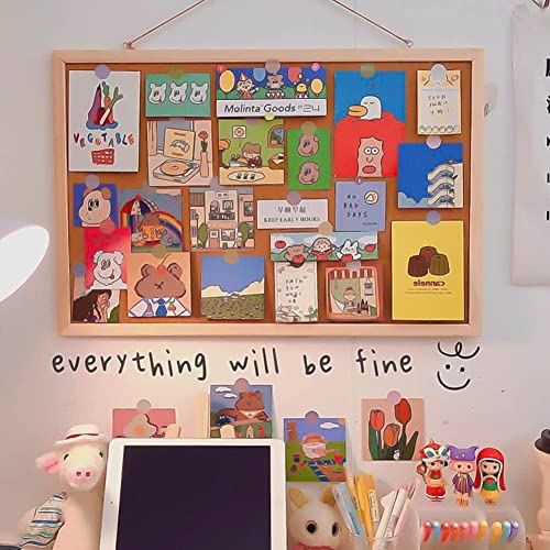 TooCust 16” x 24” Cork Boards for Walls with Frame, 1 Pack Small Wood Framed Bulletins Board Decorative Hanging Pin Board, Corkboards for Wall Notice TooCust