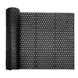 uyoyous Rubber Floor Mat with Drainage Holes 83"x35" Commercial Grade Grease Resistant Anti-Fatigue Rubber Floor Mat with Non-Slip Backing Heavy Duty uyoyous