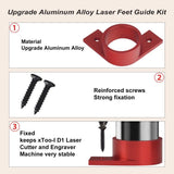 4 Pcs Upgrade Aluminum Alloy Laser Feet Guide, Compatible with xToo-l D1 Laser Cutte & Engraver Machine Keeps Stable Mounting Feet Accessories AMTHKNO