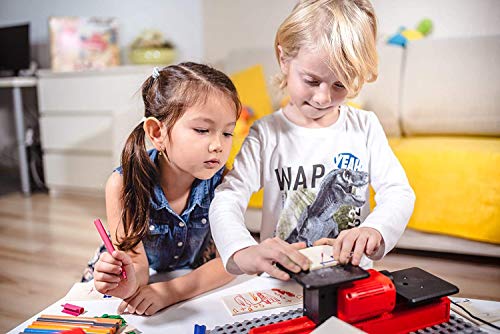 PLAYmake 4 in 1 Child-Safe Wood Workshop | World’s Only Kid-Friendly Working Jigsaw | Cuts Through Soft Wood with No Risk of Injury | Secure Base to - WoodArtSupply