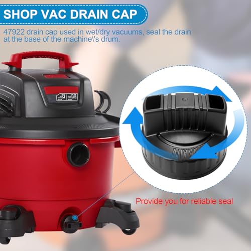 47922 Drain Cap for Shop Vac Vacuums, Wet Dry Vacs Replacement Drain Cap/Plug, Upgraded Shop Vac Replacement Parts & Accessories Ophjerg