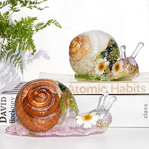LET'S RESIN Snail Resin Molds Silicone 6inch, Large Animal Molds with Finely Carved Snail Design, 3D Silicone Molds, Casting Resin, DIY Snail LET'S RESIN