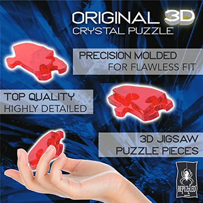 BePuzzled | Thinker Original 3D Crystal Puzzle, Ages 12 and Up - WoodArtSupply