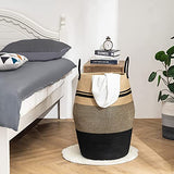 YOUDENOVA 105L Extra Large Woven Laundry Hamper Basket with Heavy Duty Cotton Rope Handles for Clothes and Toys in Bedroom, Nursery Room, Bathroom, YOUDENOVA