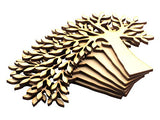 Summer-Ray 15pcs Wooden Silhouette Tree Wooden Craft Piece 4" Summer-Ray.com