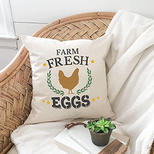 Hen Chicken Farmhouse Stencils, 4 Pcs Farm Eggs Hen Chicken Farmhouse Rustic Farmhouse Reusable Stencil for Painting on Wood Fabric Wall Furniture - WoodArtSupply