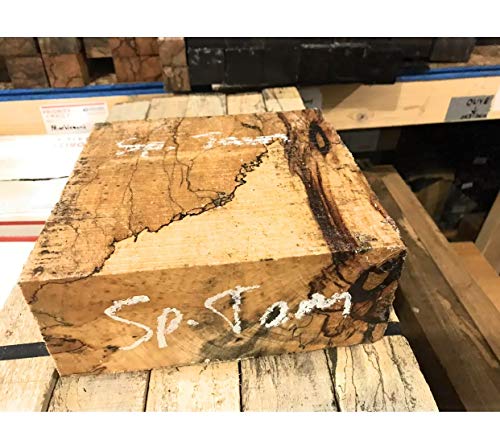 Spalted Tamarind 8x8x3 Hardwood Bowl Blank Woodturning Lumber Globalwoods