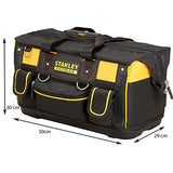 STANLEY FATMAX Open Mouth Rigid Tool Bag with Storage Compartment, Multi-Pockets Storage Organiser, 20 Inch, FMST1-71180 Stanley
