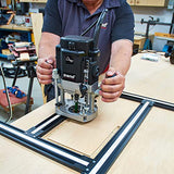 Trend Adjustable Routing Jig Frame & Guide System for Creating Square and Rectangular Recesses, Slots, and Face Panel Molds with a Router, VARIJIG TREND