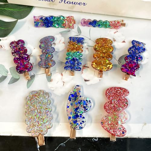 RESINWORLD Hair Clip Silicone Molds, Hairpin Molds for Epoxy Resin Casting, UV Resin Jewellery Accessories Making Tool ResinWorld