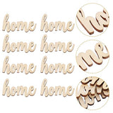 Amosfun 15pcs Unfinished Wooden Letters Sign Home Wood Cutout Sign Tabletop Decor Sign for Painting DIY Crafts Decorations Amosfun