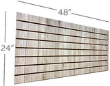 Only Hangers Weathered Barnwood Slatwall Panels 24" H x 48" L (Set of 2 Panels) Only Hangers
