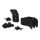 Ozco Building Products 51768 Ironwood 4-inch Flush Inside 45-degree Angle Bracket, (4 per Pack), Black Ozco Building Products