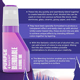 Bearly Art Alcohol Ink - The Colorful Collection - Blendable Rainbow Alcohol Inks Set - 0.5 fl oz (15 ml) Bottles - 12 Colorful Colors - Includes Bearly Art