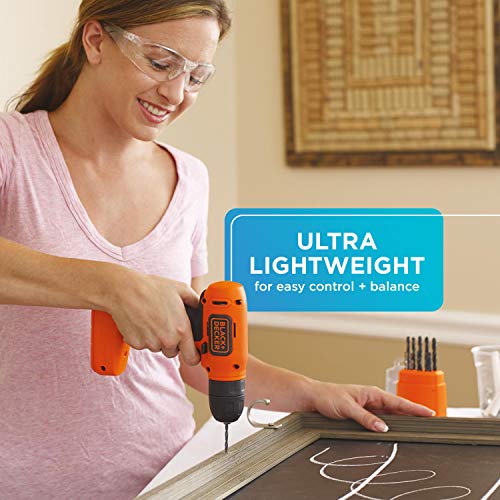 BLACK+DECKER 8V MAX Cordless Drill/Driver (BDCD8C) BLACK+DECKER