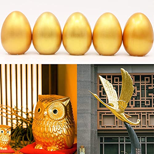 Acrylic Paint Metallic Gold and Silver,200ml Gold Leaf Paint for Art, Painting, Handcrafts,Ideal for Canvas Wood Clay Fabric Ceramic Craft VGSEBA