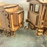 Express Train - DIY 3D Wooden Puzzle Model Kit - Laser Cut Wooden Puzzle Craft Kit, Brain Teaser Educational Building Model Toy for Kids -Mechanical ROEOLNIL