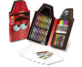 Crayola Tip 50 Piece Art Kit, Scarlet Art Gift for Kids 5 & Up, Includes Crayons, Pip-Squeaks Markers, Colored Pencils, Paper Sheets & Dual-Purpose Crayola