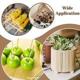 50 Pcs Dowel Rods, 1/4 x 12 Inch Wooden Dowels Craft Sticks Unfinished Natural Bamboo Doweling Rods for Crafts and DIYers WSICSE