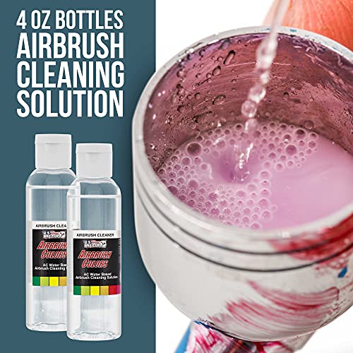 Airbrush Cleaning Kit with Airbursh Cleaning Solution, Cleaning Pot, and Cleaning Tools - WoodArtSupply