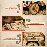 ROKR Model Car Kits Wooden 3D Puzzles Model Building Kits for Adults-Educational Brain Teaser Assembly Model for Adults to Build, Desk Decor/DIY ROKR