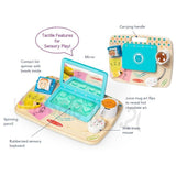 Melissa & Doug Wooden Work & Play Desktop Activity Board Infant and Toddler Sensory Toy - FSC-Certified Materials Melissa & Doug