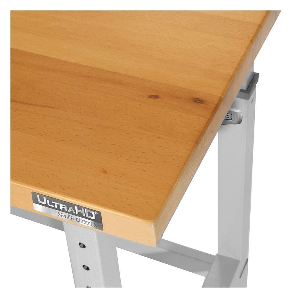 Seville Classics UltraHD 72" W X 25" D Wood Top Height Adjustable Workbench 2000 Lb Capacity Seville Classics