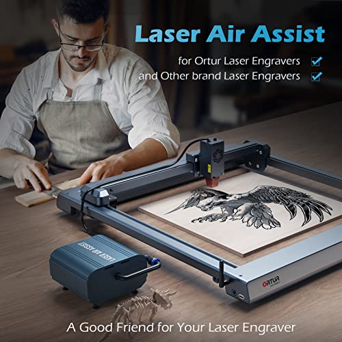 Laser Air Assist, Air Assist Pump with Adjustable 30L/min Airflow for ORTUR Laser Engravers and 99% Laser Cutters in The Market, Remove Smoke and - WoodArtSupply