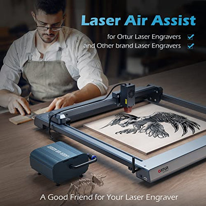 Laser Air Assist, Air Assist Pump with Adjustable 30L/min Airflow for ORTUR Laser Engravers and 99% Laser Cutters in The Market, Remove Smoke and - WoodArtSupply