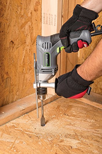 Genesis GHD1275 7.5-Amp 1/2-In. Variable-Speed Reversible Hammer Drill with Depth Gauge, Auxiliary Handle, Chuck Key and 2 Year Warranty