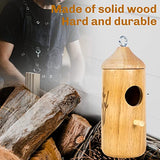 Humming Bird Houses for Outside Hanging Wooden Hummingbird Nest for Garden 3Pack LOTKEY