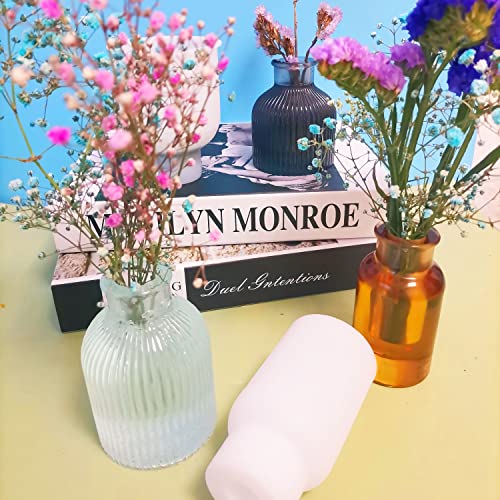 2 Pieces Vase Pen Holder Silicone Resin Mold Bottle Shaped Box jar Epoxy Silicone Casting Molds for Dried Flower Vase Ornament Storage Pen Holder,3D Qinlunuho