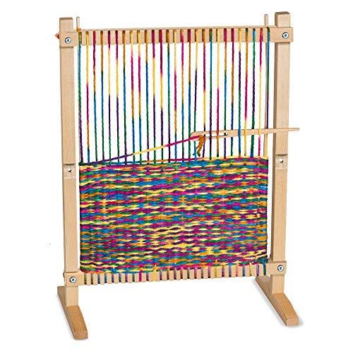Melissa & Doug Wooden Multi-Craft Weaving Loom (Arts & Crafts, Extra-Large Frame, Frustration-Free Packaging) Melissa & Doug