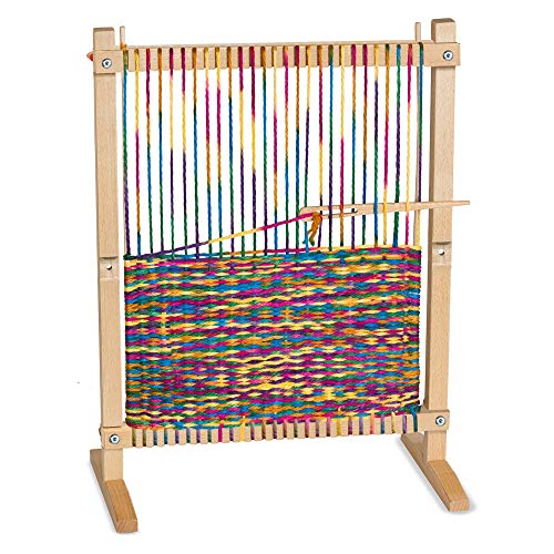 Melissa & Doug Wooden Multi-Craft Weaving Loom (Arts & Crafts, Extra-Large Frame, Frustration-Free Packaging) - WoodArtSupply