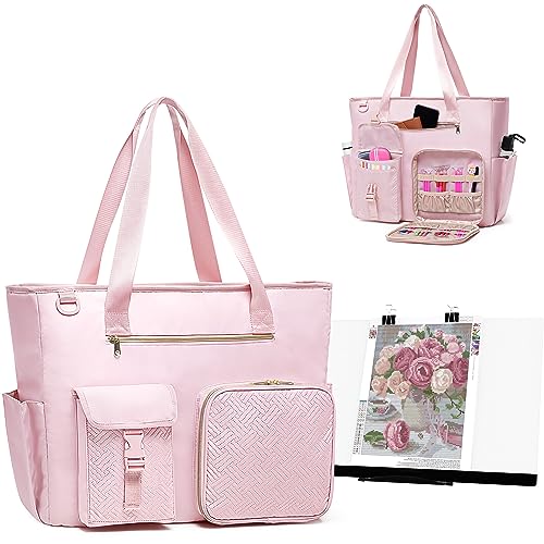 Fasrom Diamond Painting Carrying Case for A3 Light Pad, Diamond Painting Storage Bag with Padded Sleeve to Hold A3 LED Light Box and Diamond Art Fasrom