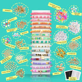 FUNZBO Clay Bead Bracelet Kit - 0.8mm|120M Bracelet String, 15000pcs|144 Colors Clay Beads, Bracelet Making Kit, Friendship Bracelet Kit with Letter FUNZBO