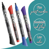 The Mega Deals Quartet Dry Erase Markers, 2 Whiteboard Erasers Bundle - 12 Count Assorted Fine Tip Whiteboard Markers and 2 Magnetic Dry Erase Eraser The Mega Deals