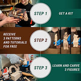 BeaverCraft Wood Carving Kit S16 Wood Whittling Kit for Beginners Kids Wood Carving Set - Whittling knife, Chip Wood Carving Knife, Basswood Carving BeaverCraft