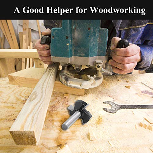 CNC Spoilboard Surfacing Router Bit, 1/4 inch Shank Carbide Tipped Surface Planing Bottom Cleaning Cutter Slab Flattening Router Bit, Wood Milling Sugelary