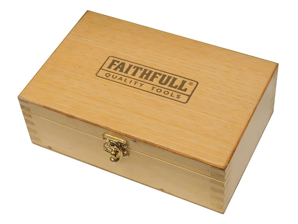 Faithfull FAIPLANEBPS 6012 and 912 Block Plane Twin Pack in Wooden Box Faithfull